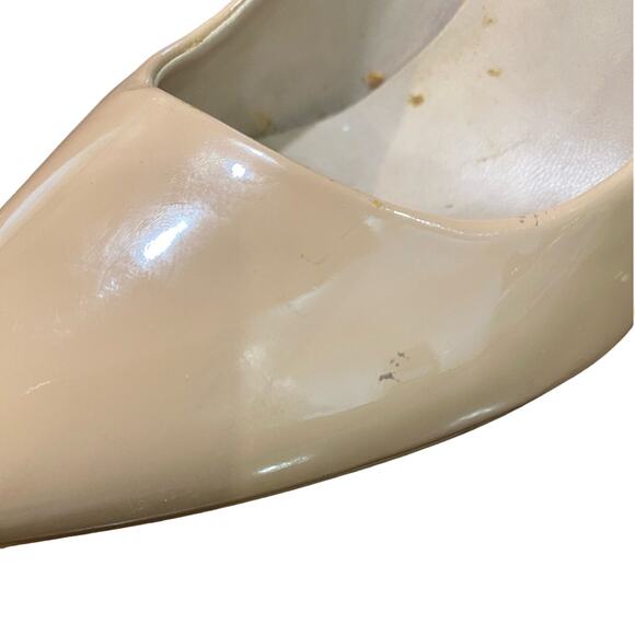 Mix No. 6 Cream Patent Leather Heels Sz 8 - Picture 4 of 10